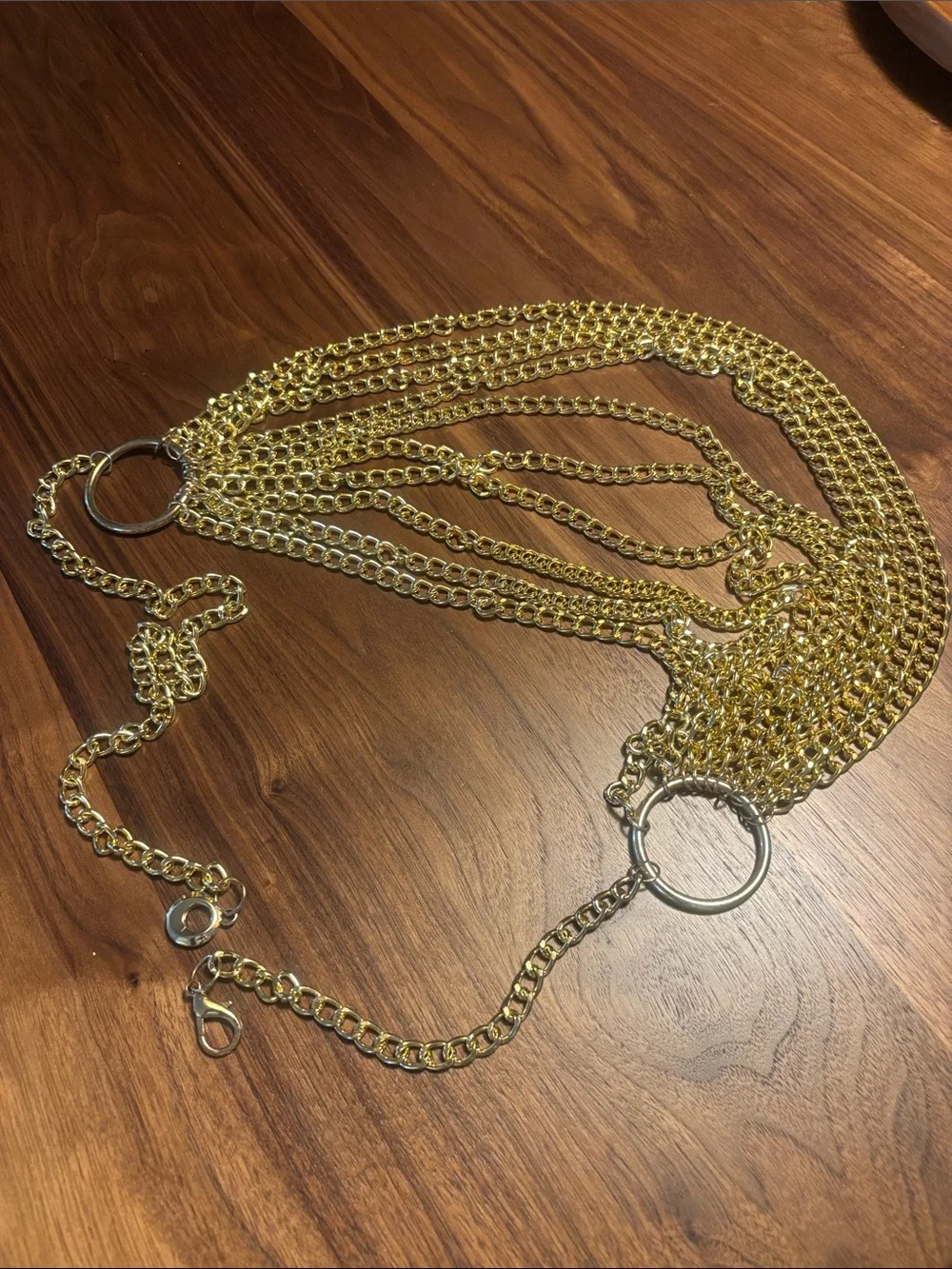Multi-Layer Gold Chain Body Belt